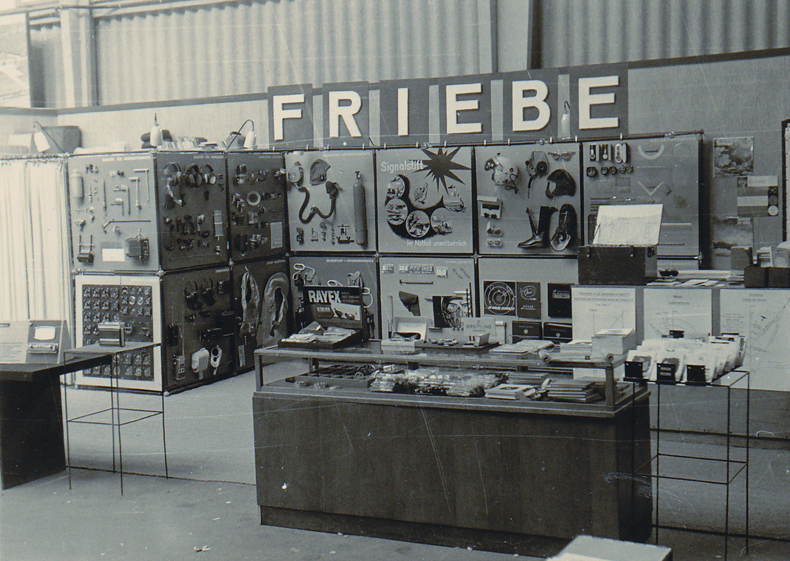 Messestand auf der ILA in den 60er Jahren